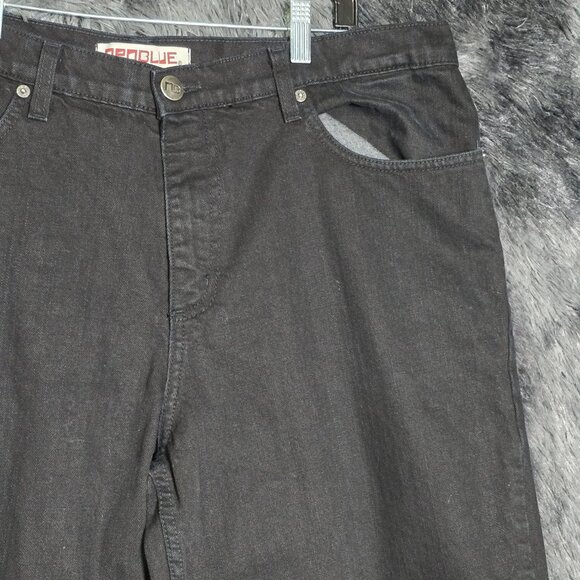 Neo Blue Skater Jean Shorts Mens 38 Black Made in USA Vintage Denim - Picture 3 of 10